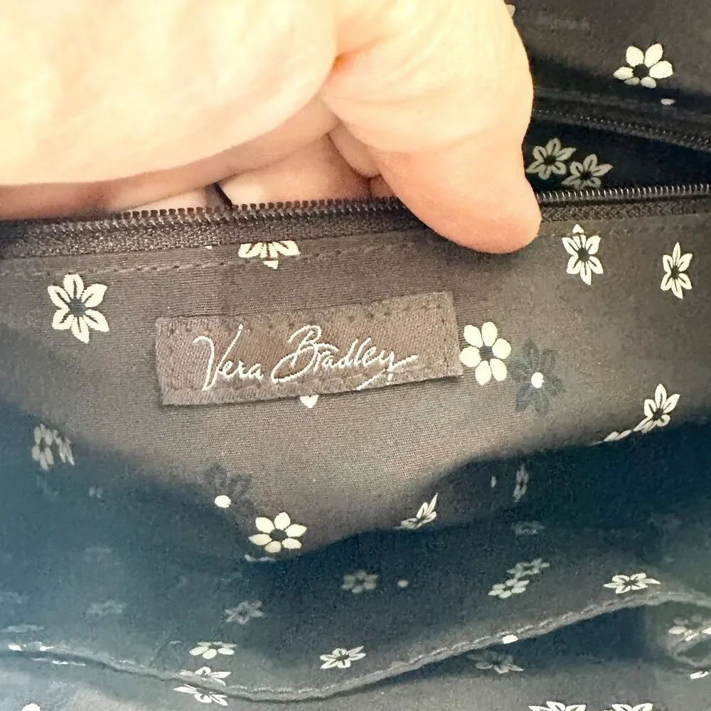 Vera Bradley Quilted Hobo Shoulder Bag Espresso Brown